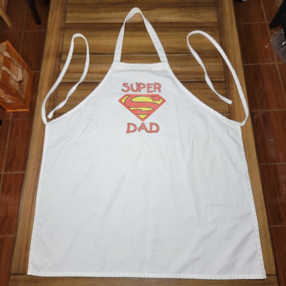 Super Dad Full Body White Apron